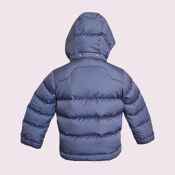 Polo Ralph Lauren Navy Blue Puffer Jacket Size 2 Toddler with Snap-off Hood - Picture 2 of 11
